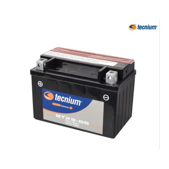 Batterie TECNIUM Sans entretien avec pack acide - BTX9-BS