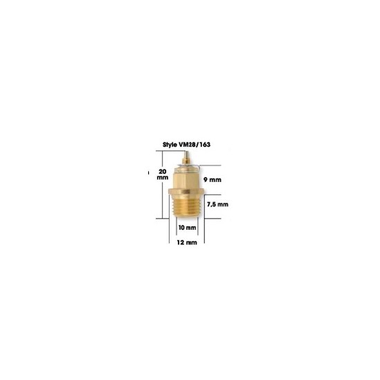 Pointeau et siege mikuni VM28-163 avec embout metallique